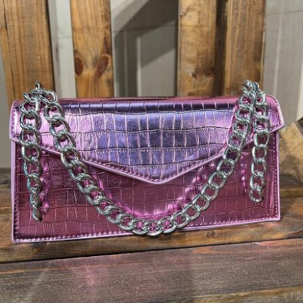 PINK METALLIC MINI BAG